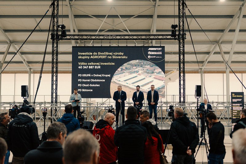 Agrofert otevřel na Slovensku farmu na chov dojnic za 11,9 milionů eur